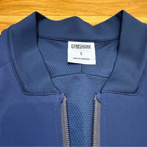 Gymshark Performance Tracksuit Set - Navy Blue Zip Jacket & Joggers - Size S - Picture 4 of 9